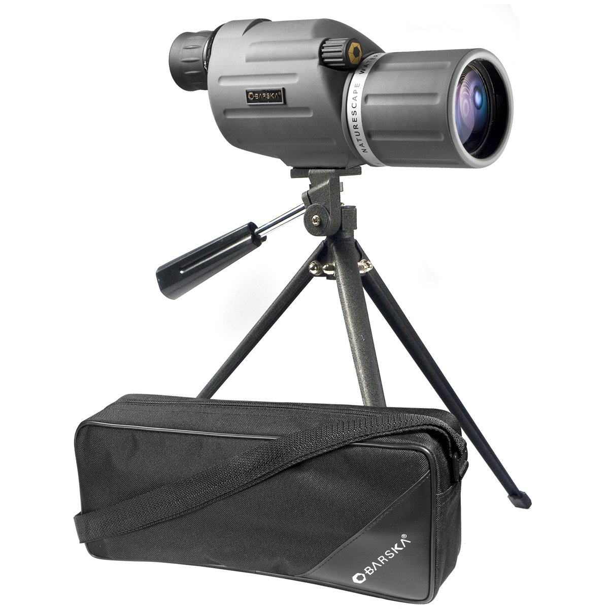 BARSKA Naturescape 15-45x50 Waterproof Spotting Scope w/Tripod & Soft Carry Case