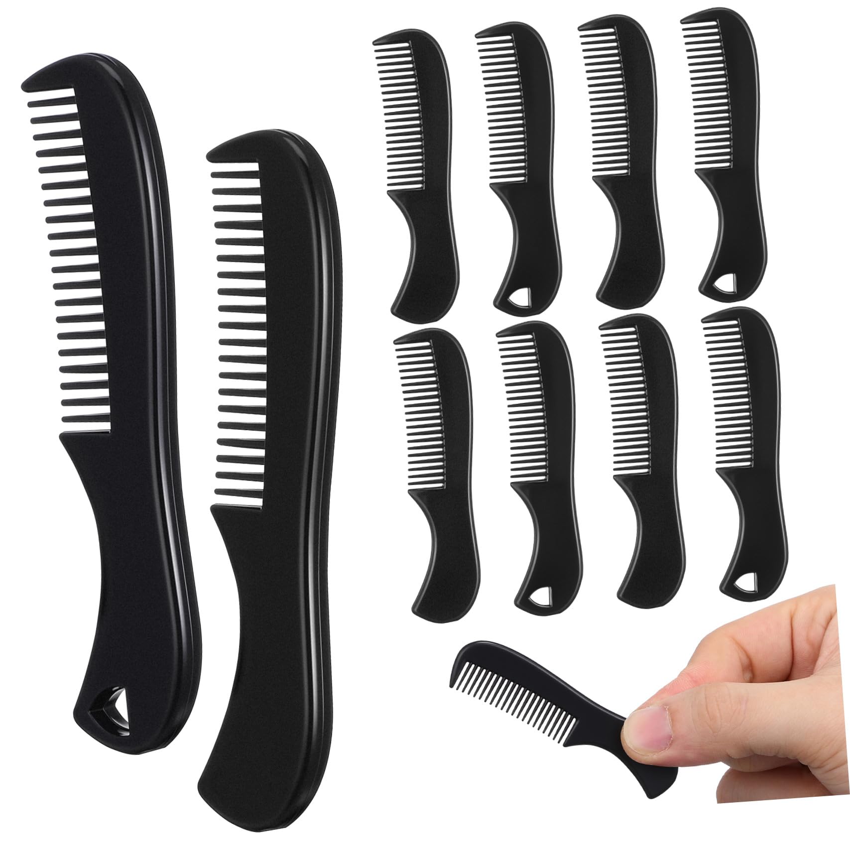 WOONEKY 50stücke Teiliges Bartkamm Pocket Comb Für Für Und Haargestaltung Ergonomisches Design Tragbar Für Pflege Unterwegs Antistatisch Und Rutschfest
