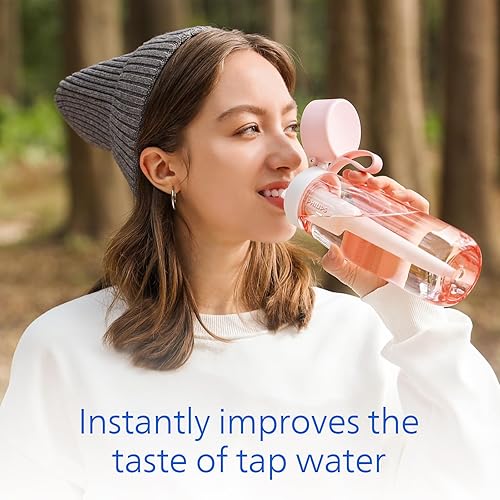 Miniatura 10 de Philips Water GoZero - Filtro de fibra de carbono activada por botella para transformar el agua del grifo en agua más fresca y sabrosa al instante,