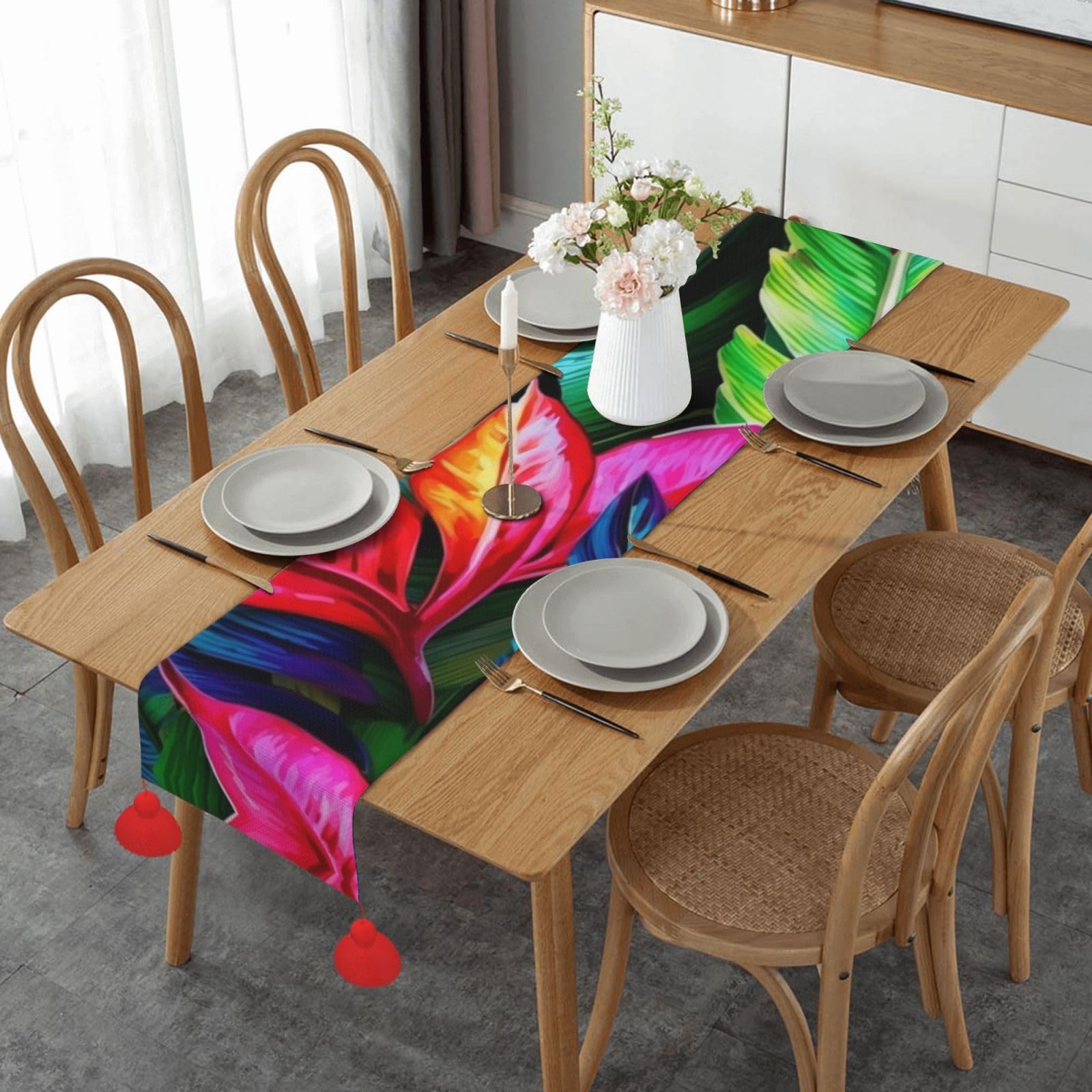 Chemin de table rustique 152 cm pour protéger et embellir vos meubles