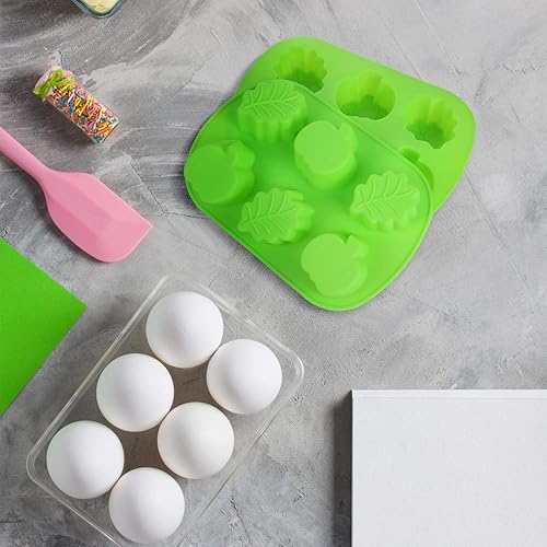 Miniatura 5 de 2 moldes de silicona con diseño de hojas de calabaza, 3D, con temática de otoño, para hacer jabón, velas, dulces, magdalenas, chocolates, decoración