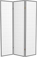 Vista 75 de Red Lantern Panel de ventana Shoji de 6 pies de alto, divisor de habitación de 3 paneles de palisandro