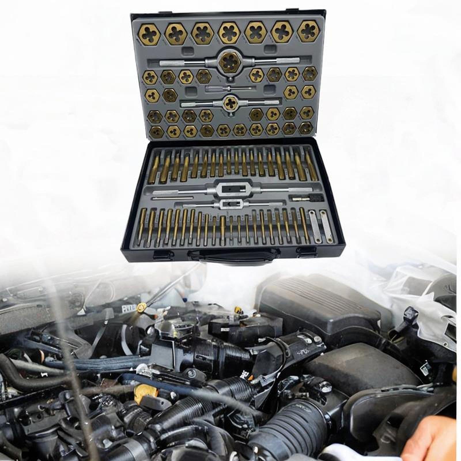 Juego de 86 Y Terrajas, Juego de de Roscar Manuales, Accesorios, Kit de Herramientas Manuales de de Acero de Precisión, Kit de H