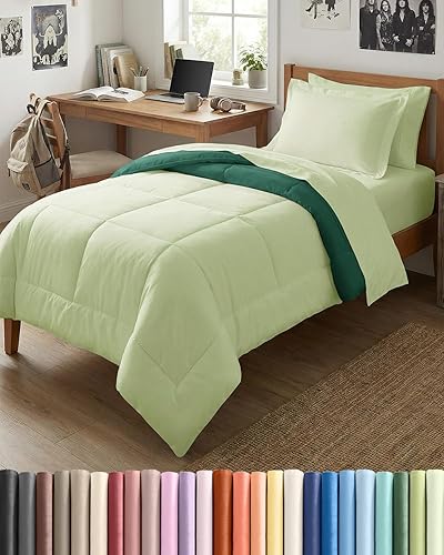 Miniatura 11 de Juego de edredón de tamaño Queen - Juego de cama de 3 piezas para todas las estaciones - 1 edredón suave acolchado con cintas en las esquinas y 2