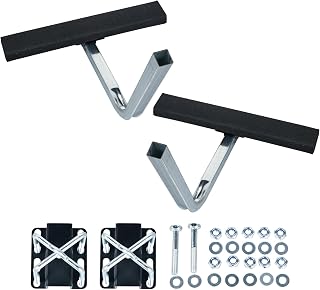 1 Pair of Boat Trailer Guide, Trailer Guide Ons Galvanized Steel for Boat, Fishing Boat, Sailboat Trailer, Silver and Black, L Shaped/T Shaped
