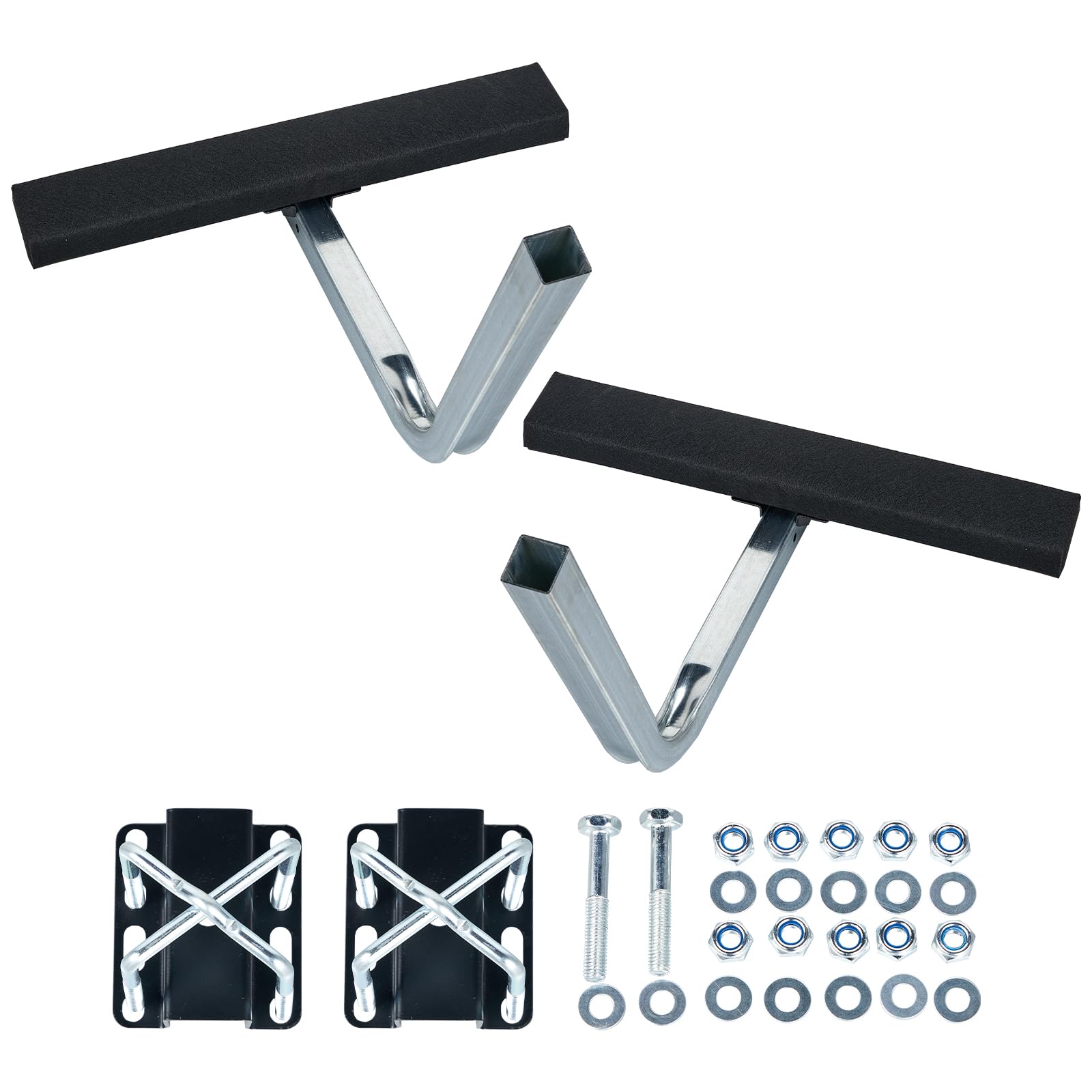 1 Pair of Boat Trailer Guide, Trailer Guide Ons Galvanized Steel for Boat, Fishing Boat, Sailboat Trailer, Silver and Black, L Shaped/T Shaped — Amazon image 12