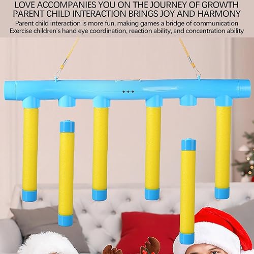 Miniatura 6 de Reflex Game  Reflex Drop Sticks Challenge Game con control remoto, 3 velocidades ajustables, juego de barra de gota reflectante de 3 velocidades,