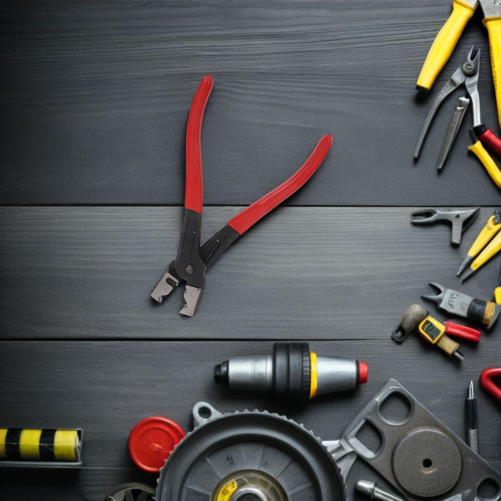 Mikikit Set Pinze Separatrici per Connettori Elettrici e Rimozione Tubi Carburante Auto, Camion e SUV, Strumenti Multifunzione Impugnatura Rossa Ergonomica, Adatti per Lavori in Spazi