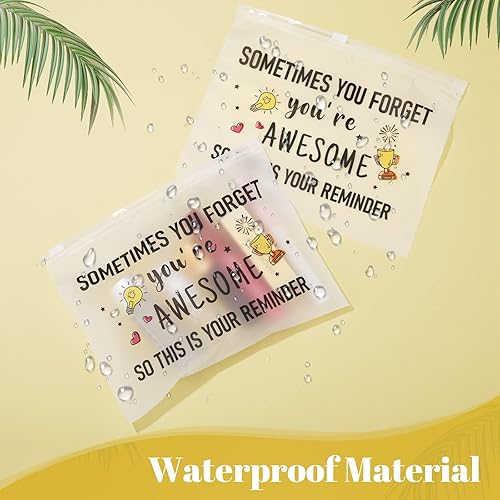 Miniatura 3 de 50 piezas de regalos inspiradores EVA bolsa de cosméticos para mujeres You Are Braver Awesome Makeup Bag Mini Neceser con cremallera regalo de