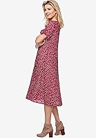 Vista 3 de ellos Vestido de manga anudada para mujer, talla grande, Multi