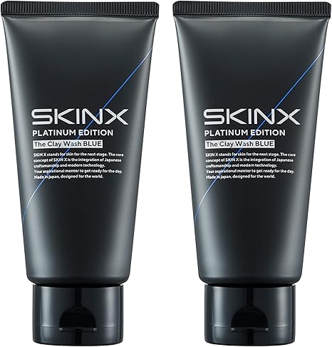 Amazon 洗顔 メンズ つっぱらない 潤いを保ちながら落とす 乾燥肌 敏感肌 向け クレイ洗顔 Skinx 密着泡 洗顔フォーム 80g 2本セット Skin X 洗顔フォーム 通販