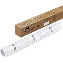 ANT Standard Grip, 24" x 15 Clear Vinyl Transfer Paper Tape Roll with Half Inch Alignment Grid for Cricut Adhesive Vinyl for Decals, Signs, Stickers