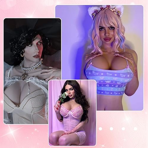 Miniatura 2 de ROANYER Formas de pecho de silicona con forma de este oeste, pechos falsos para crossdresser transgénero Cosplay Drag Queen conjunto ancho