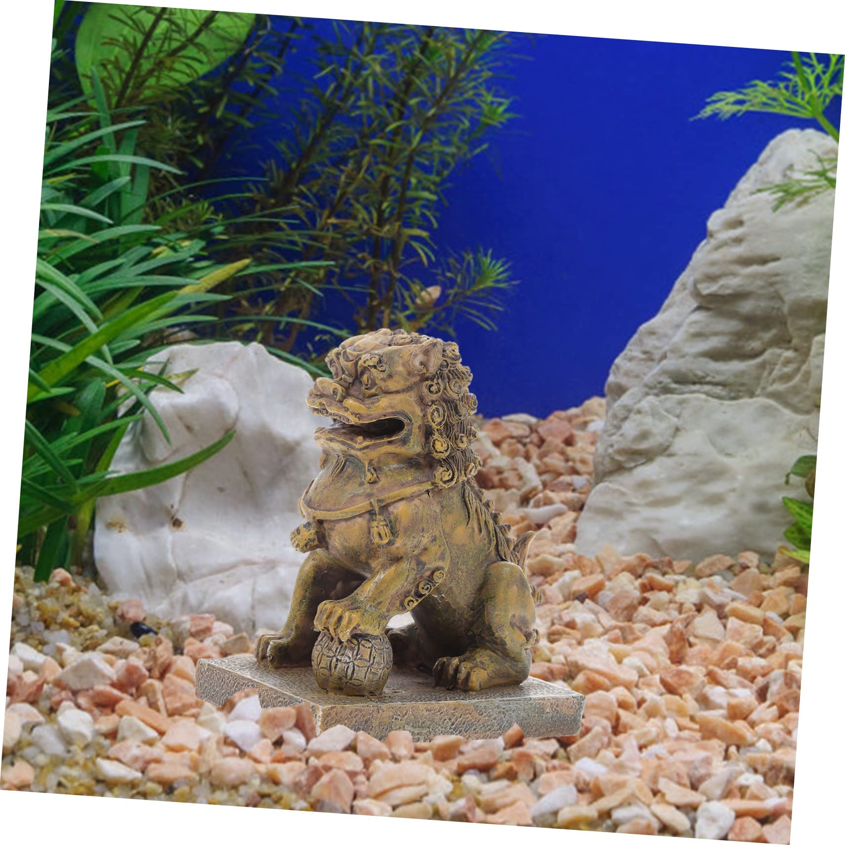 SUPVOX 3 Pezzi Simulazione Acquario Roccia Pietra Statua Ornamento Acquari Acquario Animale Statua Statua Decorazioni Acquario Extra Large Acquario Paesaggio Ornamento Resina