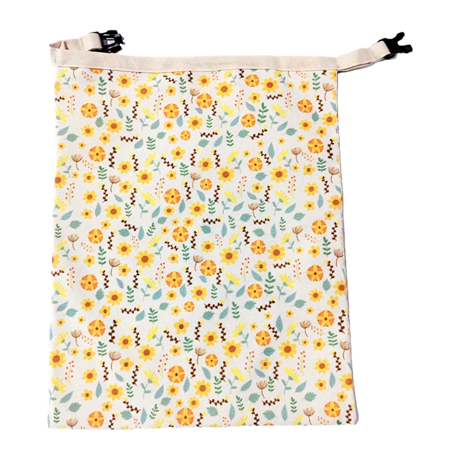 Plcpdm Turnsole Outer Bread Storage Bag With Wax-Lined Lining, Clip Strap Pouch For Kitchen Pastry Organization Bread Storage Bag Kitchen Pouch Cotton Wax Lined Pastry Keeper Loaf Holder Clip Strap