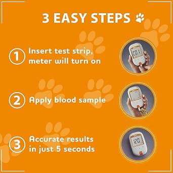 iPet PRO Blood Glucose Monitoring System, Kit Designed for Dogs & Cats