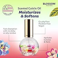 Vista 6 de Blossom Aceite para cutículas hidratante, hidratante, fortalecedor, perfumado, infundido con flores reales, fabricado en Estados Unidos, 0.42 fl.