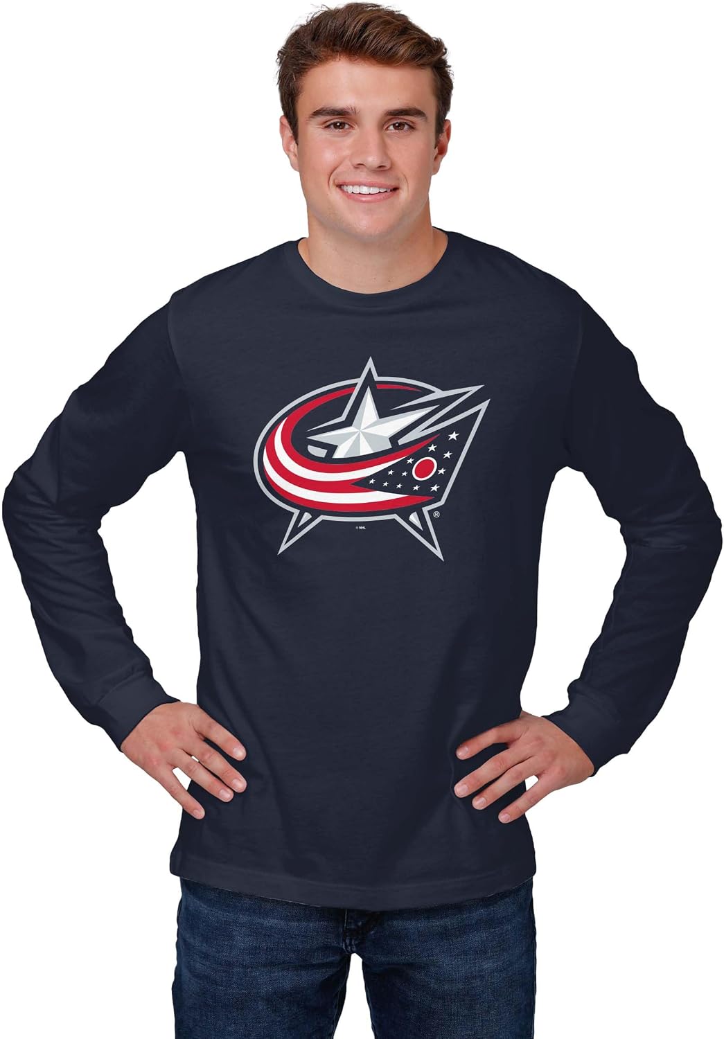 FOCO NHL Mens NHL Primary Team Logo Long Sleeve T-Shirt