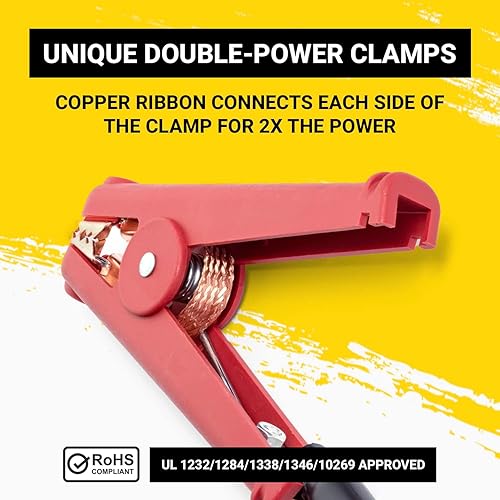 Miniatura 5 de Spartan Power - Juego de cables para pasar corriente de calibre 0 para uso pesado, 10 AWG, hecho en los Estados Unidos