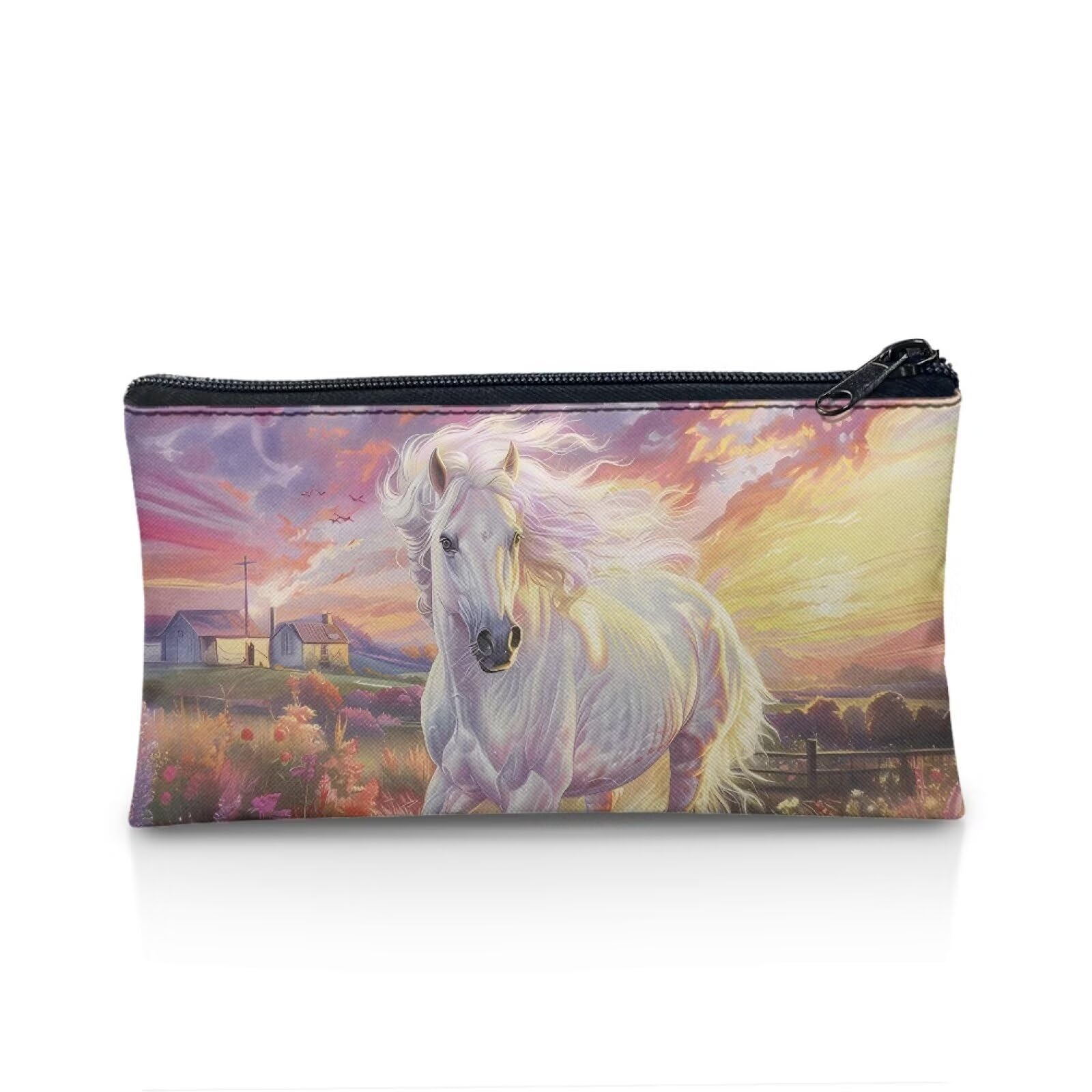 POLERO Horse Pencil Case Pen Bag for Students Stationery Pouch School Supplies Office Pencil Bags โ image 1
