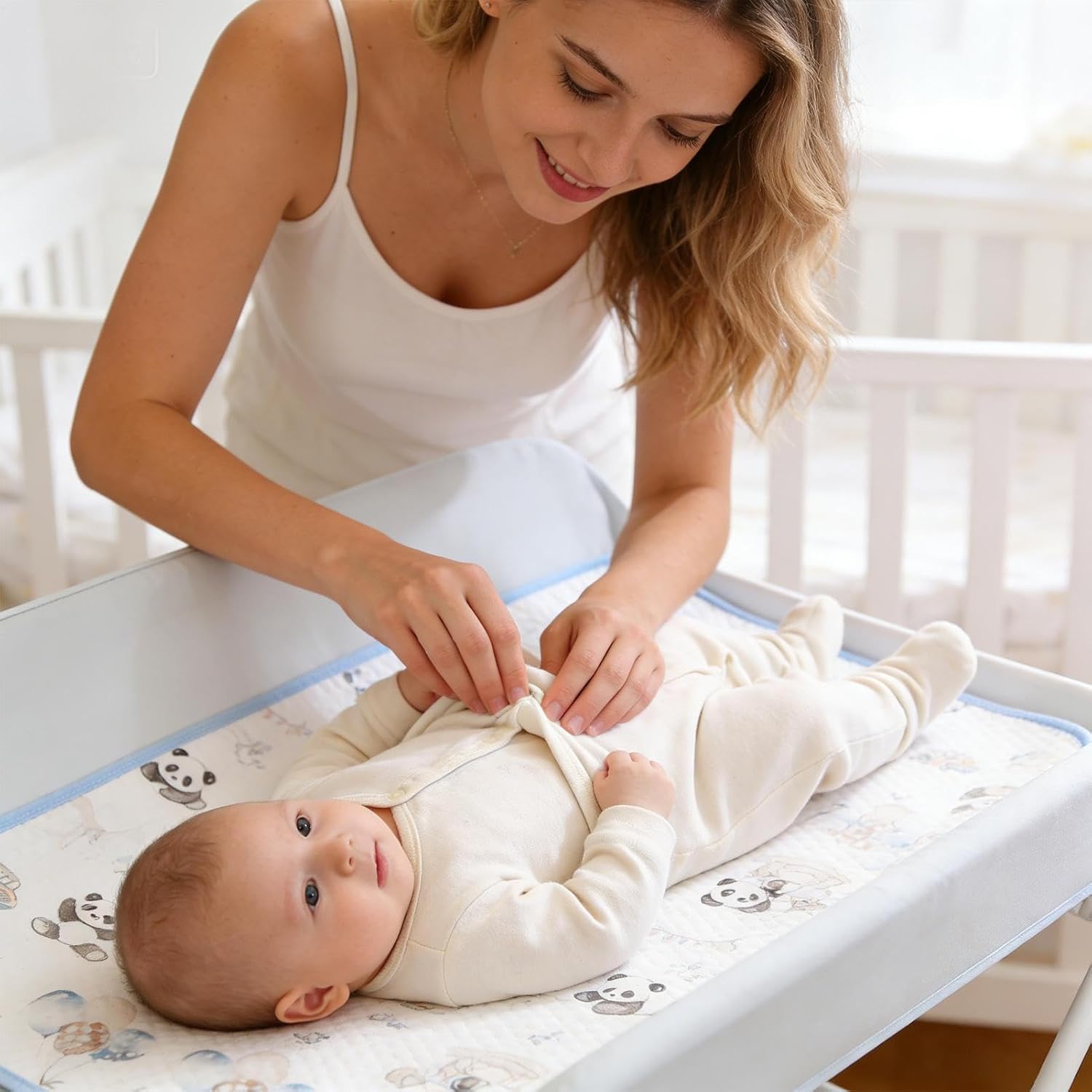 Changing Pad Liner - Soft Washable Large Waterproof Breathable Liners - Changing Pad Cover - for Kids Girl Boys Home Night Feeding Nursery Pee Wet Cloths