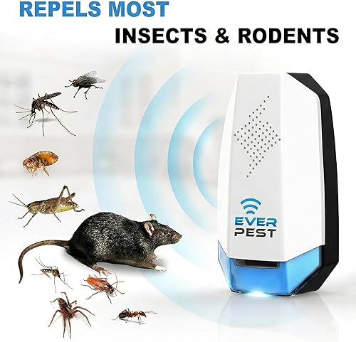 Miniatura 2 de Ultrasonic Pest Repeller Control Plug in 2 Pack- Electronic Insect Defender - Roach Bed Bug Mouse Mosquito - Indoor Reject - for Cockroach Ants Mice