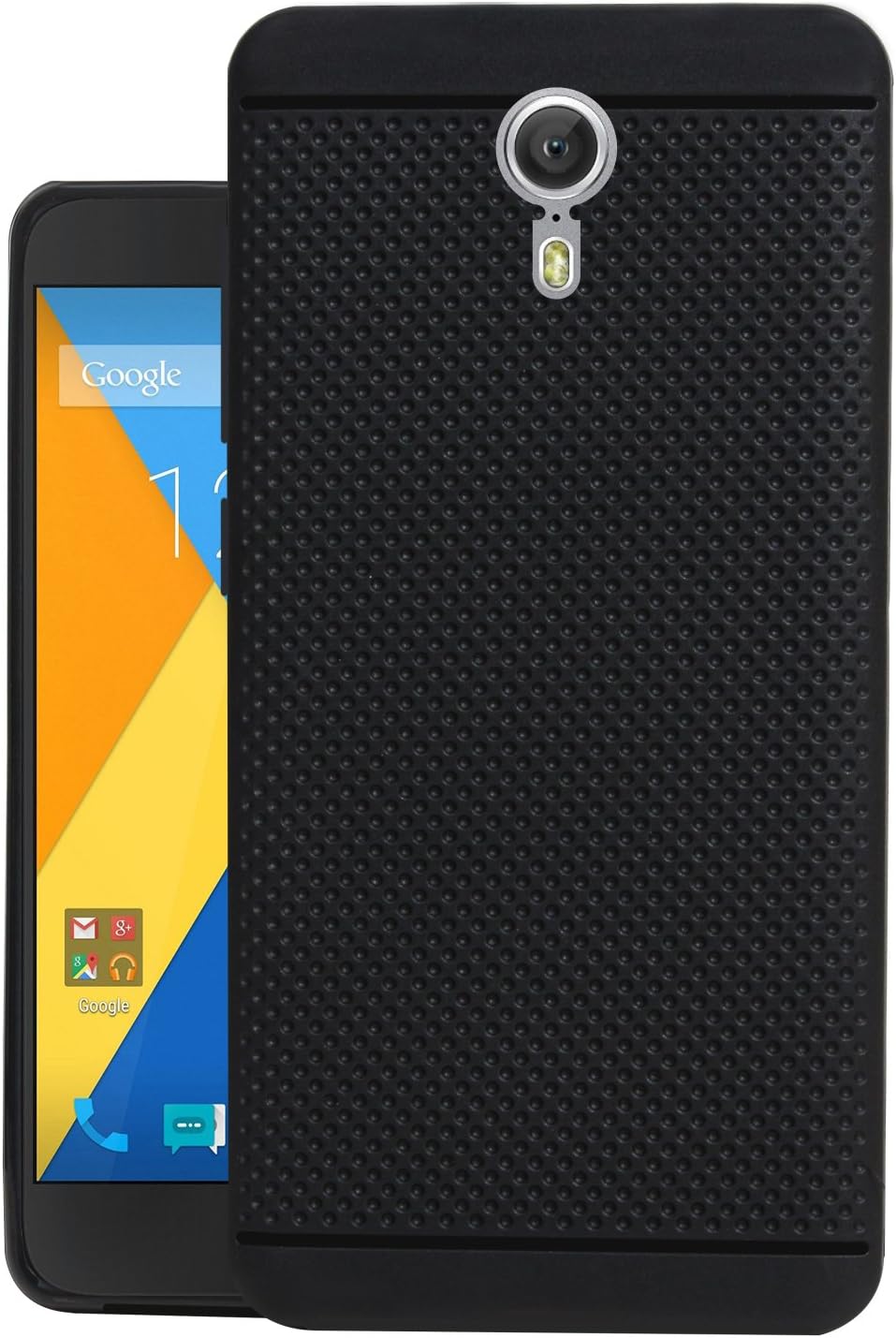 Jkobi® 360* Protection Premium Dotted Designed Soft Rubberised Back Case Cover for Lenovo Zuk Z1 - Black
