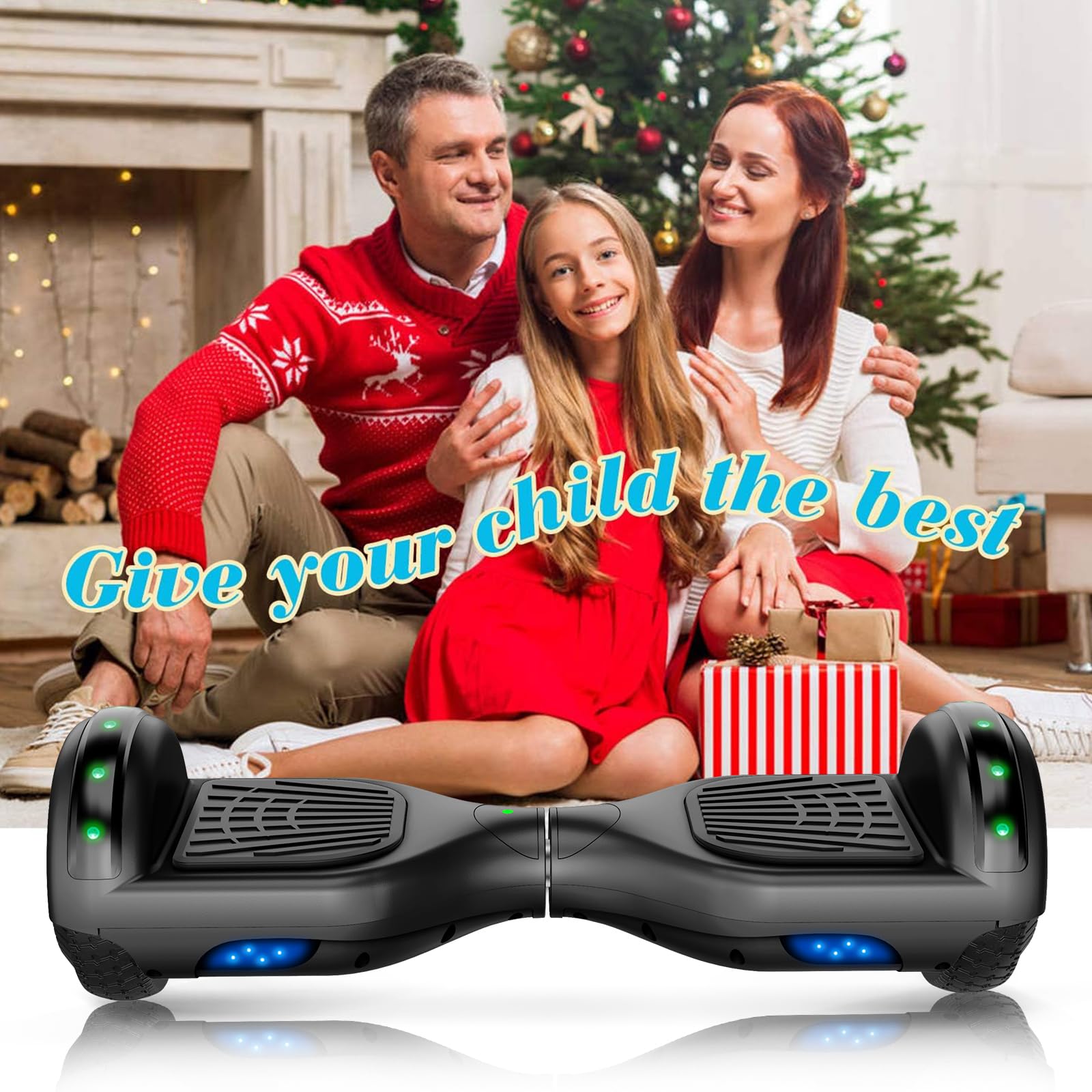 Hoverboard z Bluetooth i światłem LED, prezent dla dzieci