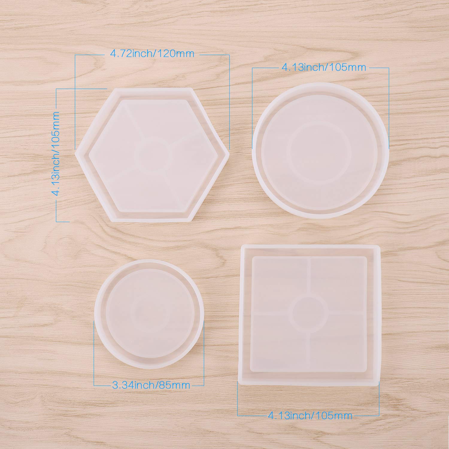 Stampo In Silicone 14x14 Cm Fai Da Te A Struttura Ondulata 3D: Per Sottobicchieri, Pannelli E Portacandele