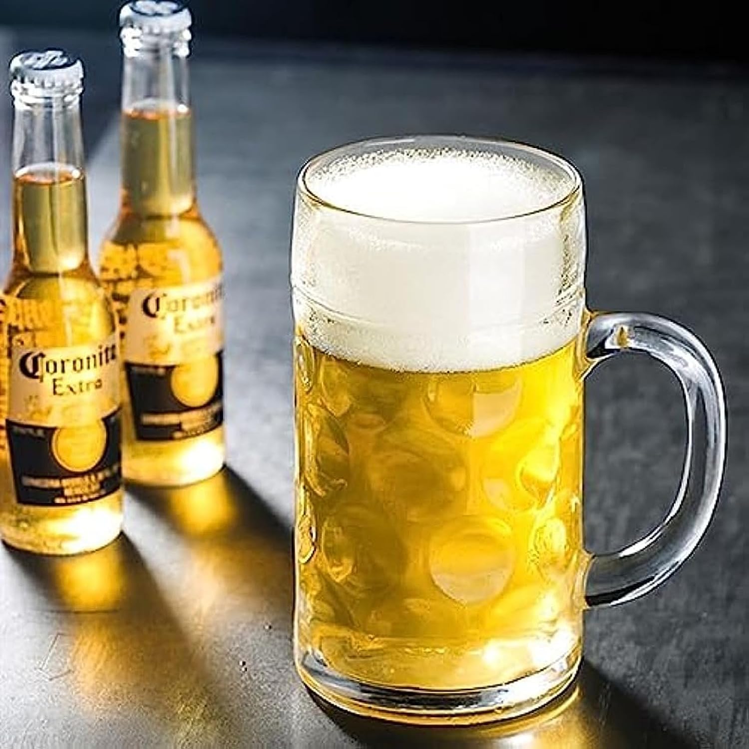 Amazon.co.jp: ビールジョッキ メガジョッキ 大ビールグラス