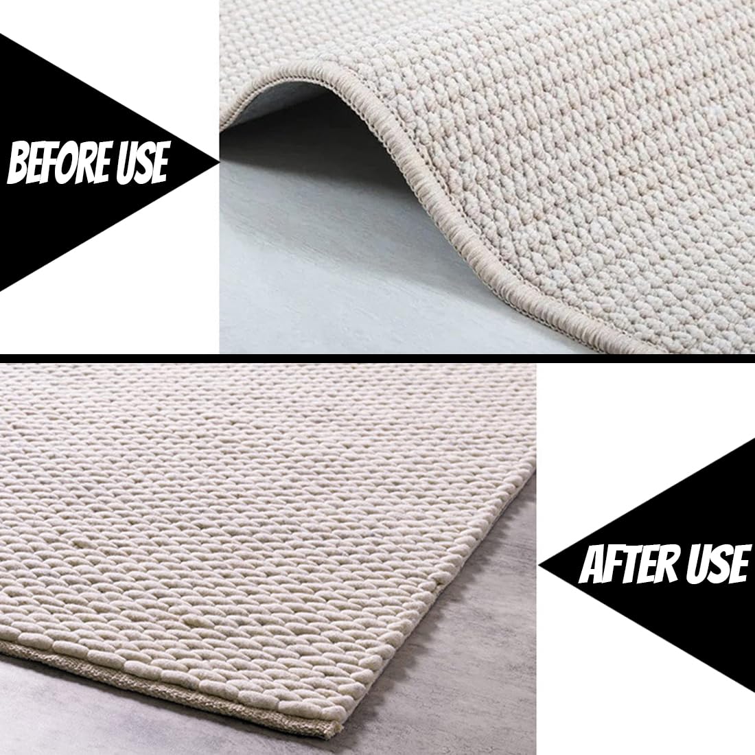 Adesivi Antiscivolo Per Tappeti 18 Pezzi - Triangolari E Trapezoidali - Riutilizzabili E Facili Da Applicare