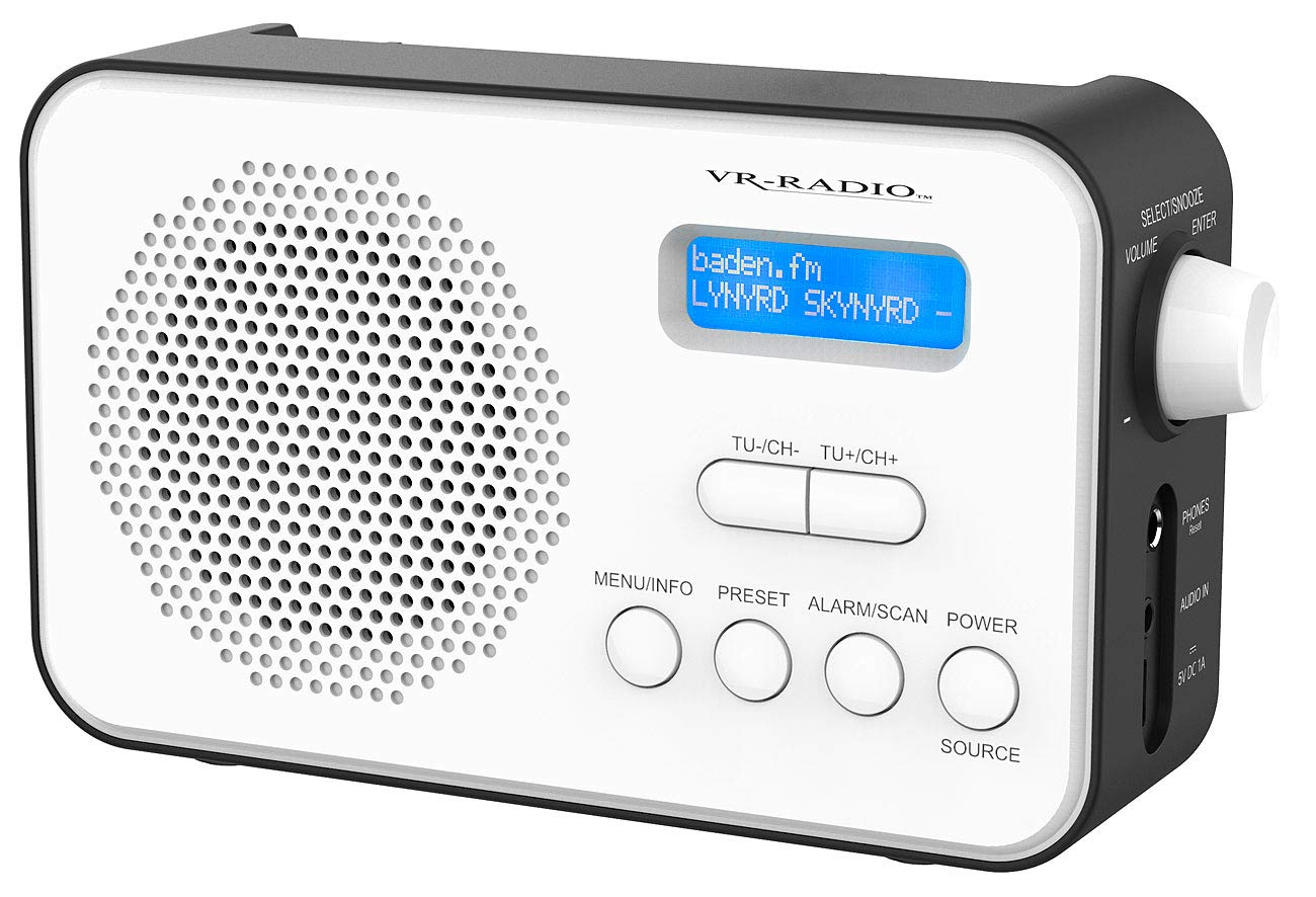 VR-Radio Kleines Radio: Mobiles Akku-Digitalradio mit DAB+ & FM, Wecker, Bluetooth 5, 8 Watt (DAB mobil, DAB+ mit und Akku, Bluetooth, Plus)