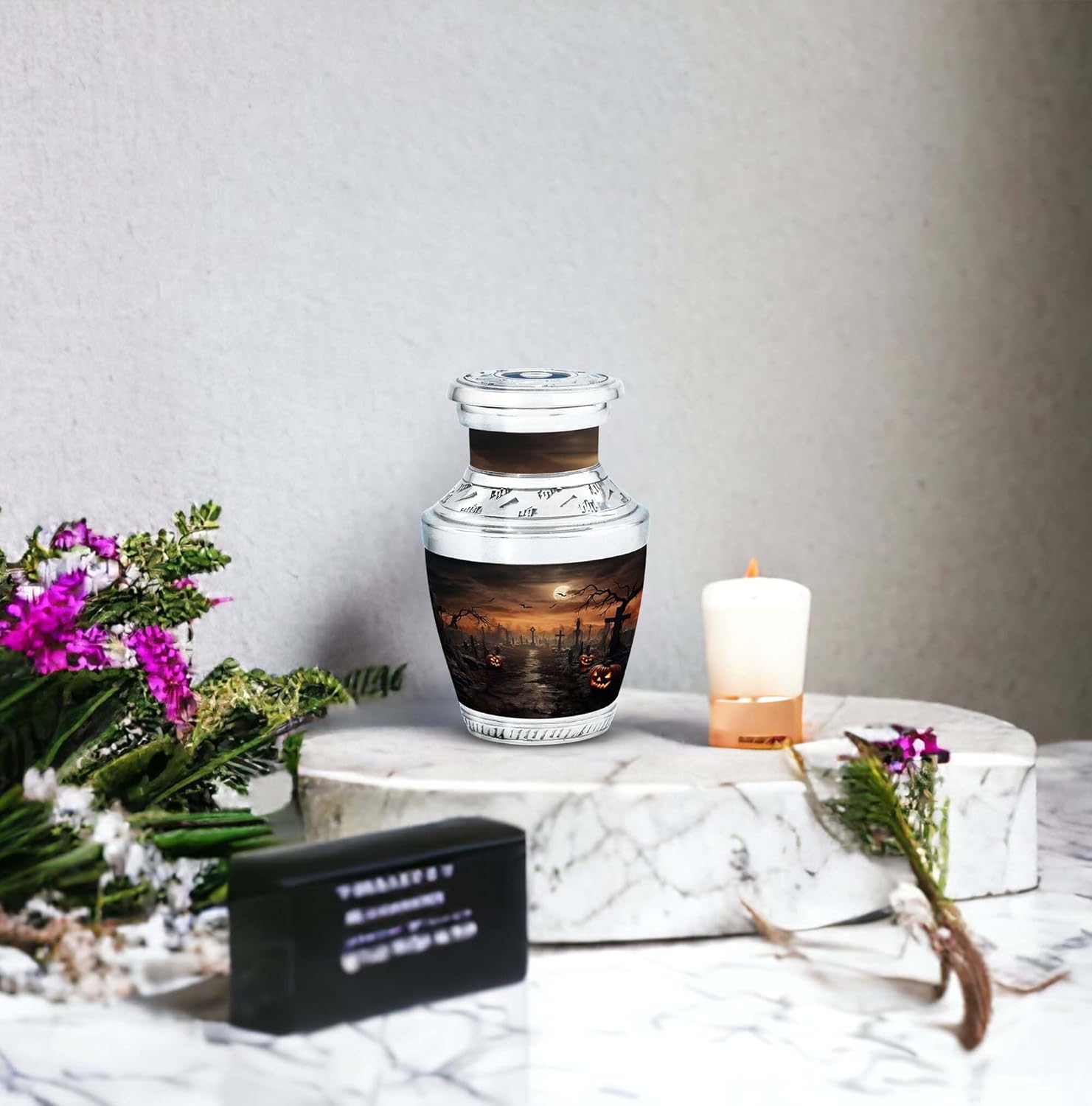 Halloween Moonlight - Keepsake Urns for Human Ashes - Ash Keepsakes for Human Ashes - Urn Adult Human - Urn for Adult Male - Urns for Mom (Size - 3inch,1pcs)