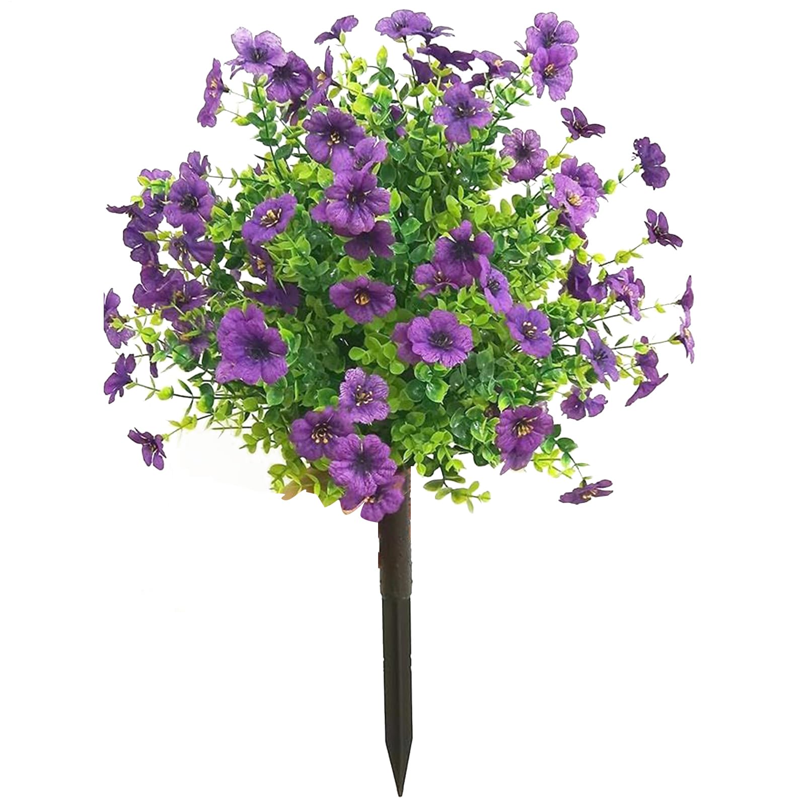 Topiario artificial exterior con flores y varilla resistente UV