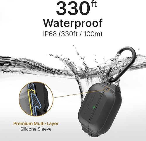 Miniatura 2 de Catalyst - Funda de protección total impermeable de 330 pies para AirPods 3, sistema de bloqueo avanzado, funda protectora resistente de cuerpo