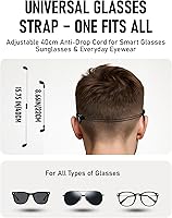 Vista 2 de Smart Glasses Accessories Kit for RayBan Meta Wayfarer/Headliner/Skyler/Display – Includes Orange Giftable Storage Case, 6 Pairs Nose Pads