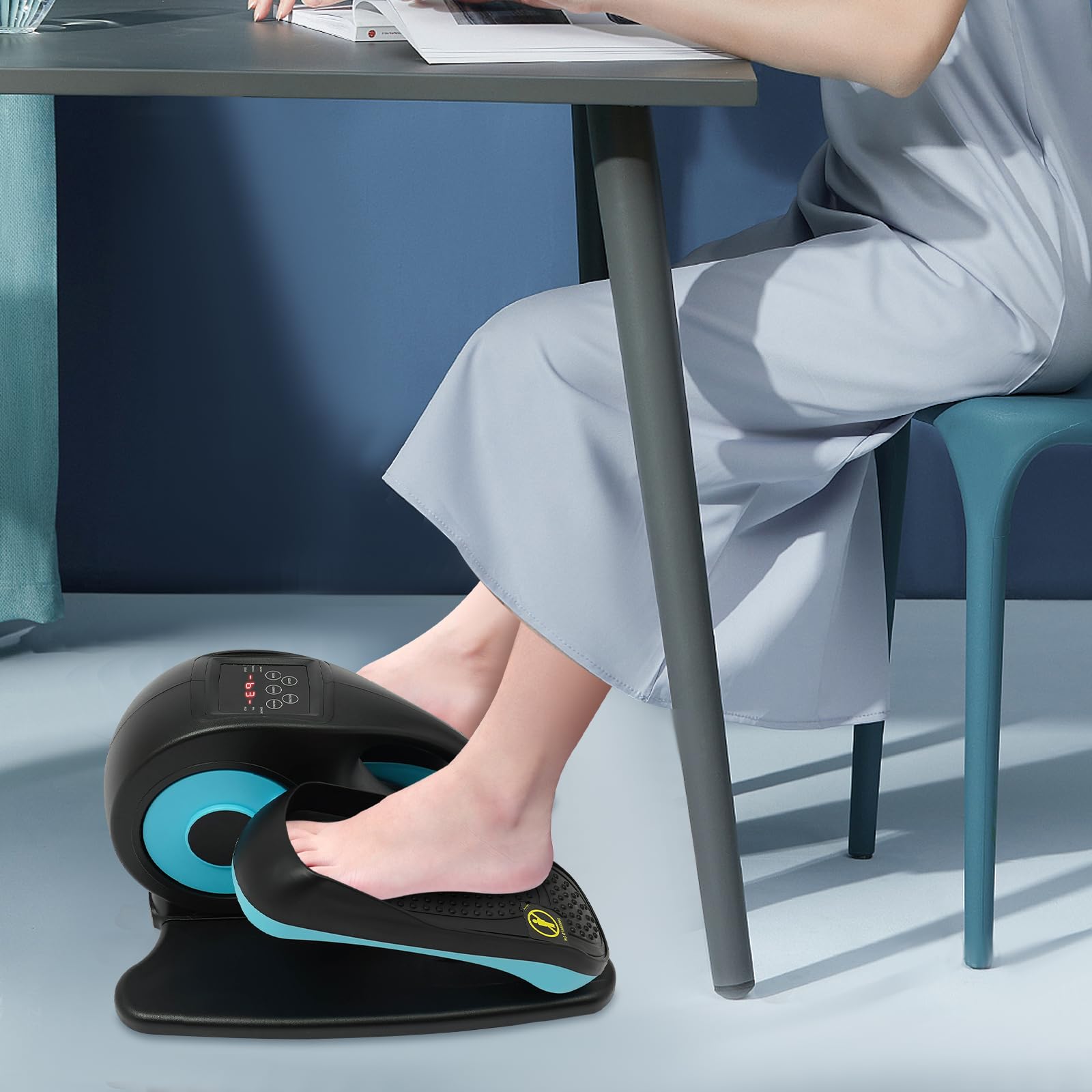 Orbitrek pod stołem, mini elektryczny orbitrek z 5 regulowanymi prędkościami, trybem automatycznym, ekranem LCD do gospodarstw domowych, studia fitness, domów opieki, hoteli itp