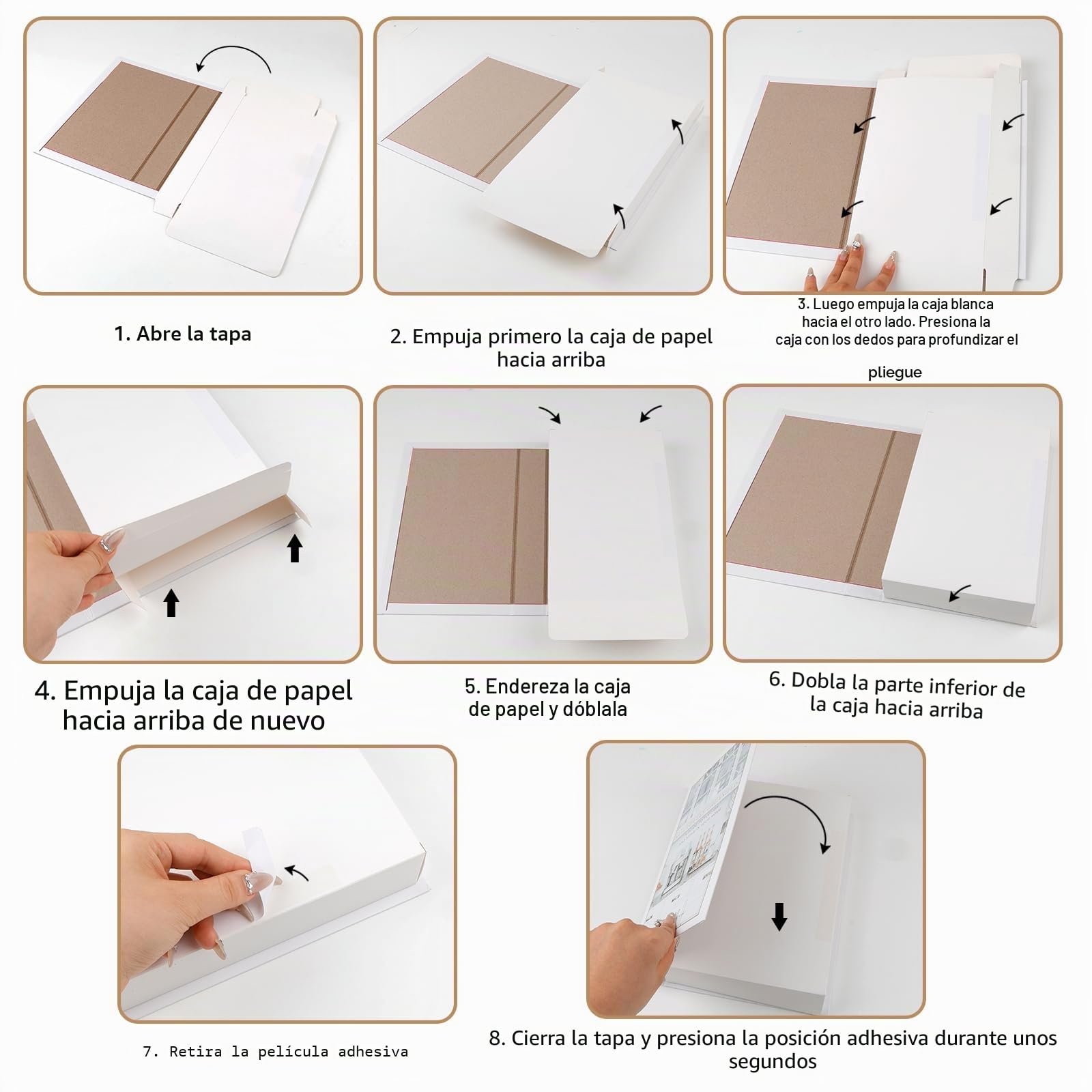 Juego de 3 Libros Decorativos Plegables, Libros Falsos para Decoración de Interiores Modernos, Decorativos para Hogar, Estanterías, Mesa de Café, Estantes, Oficina