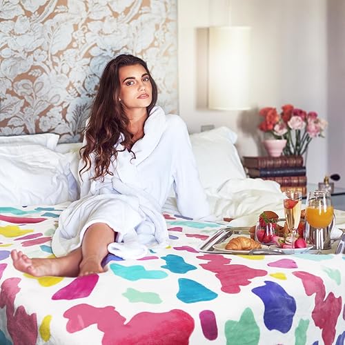 Miniatura 4 de Mantas y mantas de forro polar suave tamaño King manta acogedora para cama de 108 x 90 pulgadas