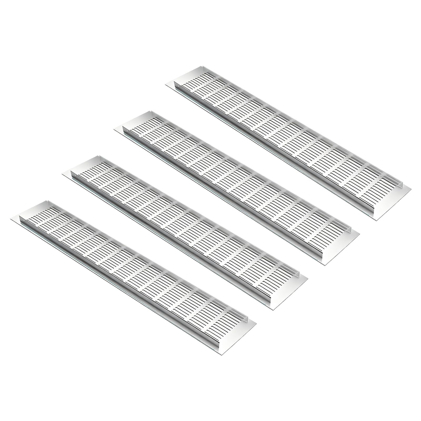 Msioytog E 4Pcs Rectangular Air Vent Ventilation Grill Furnitur Cabinet Ventilation Decorativ Cover Wardrobes Fitting Nduring Wardrob Sho Cabinet Grids