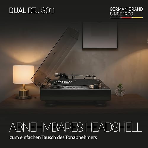 Dual DTJ USB DJ Turntable (33/45 rpm, Pitch Control, Magnetic Pickup System, Pin Lighting, USB) - 5