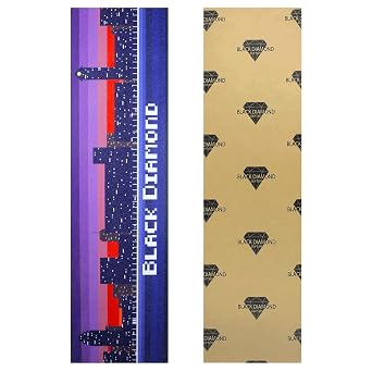 Black Diamond Grip Skateboard Graphic Griptape Seat 8-bit 9 in x 33 in Grip Tape