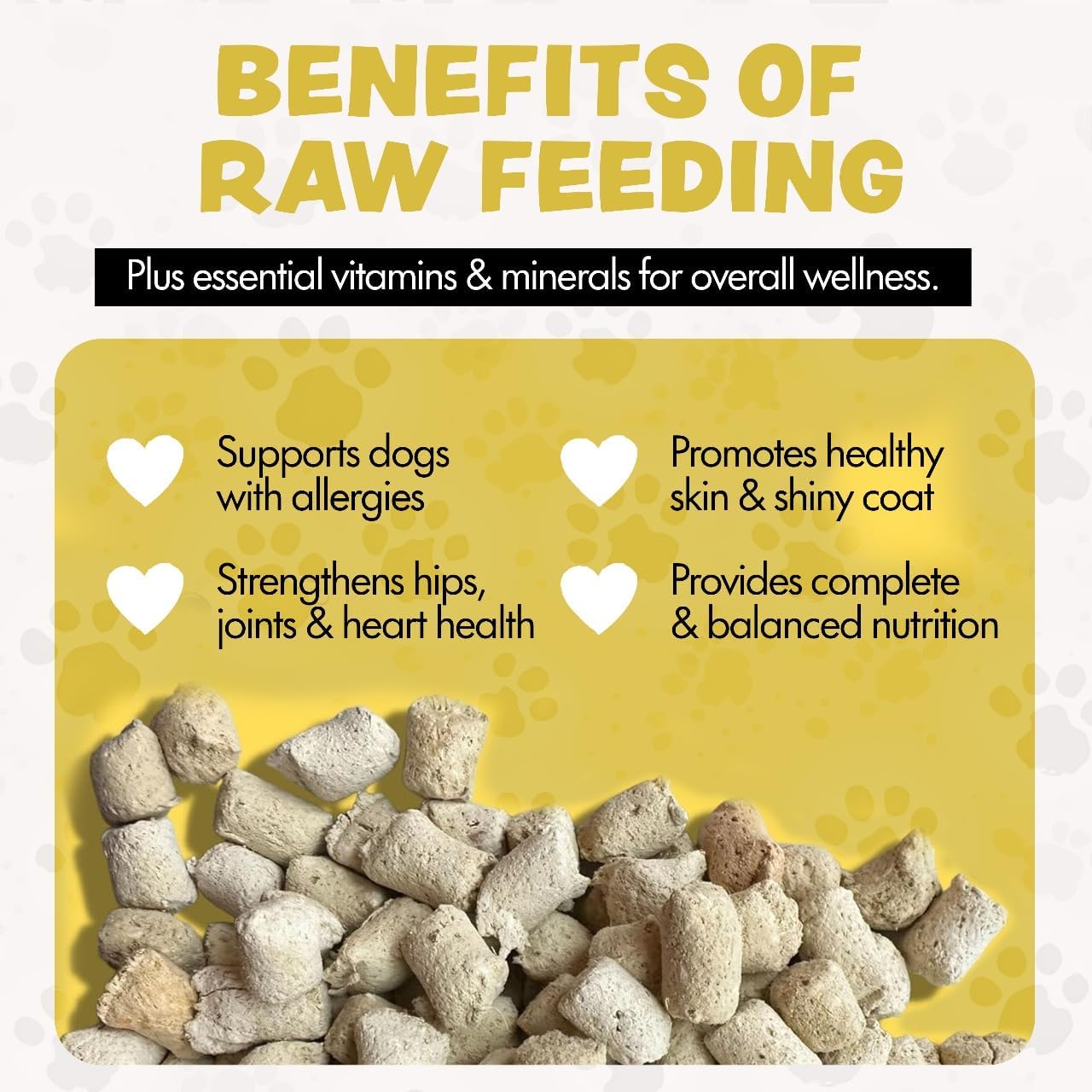 Freeze Dried Dog Food for Small & Large Dogs, 16 Oz (500+Pieces) Chicken Dog Food Toppers for Picky Eaters, USA Made- Grain Free & All Natural Freeze Dried Treats Made with 96% Meat Organs