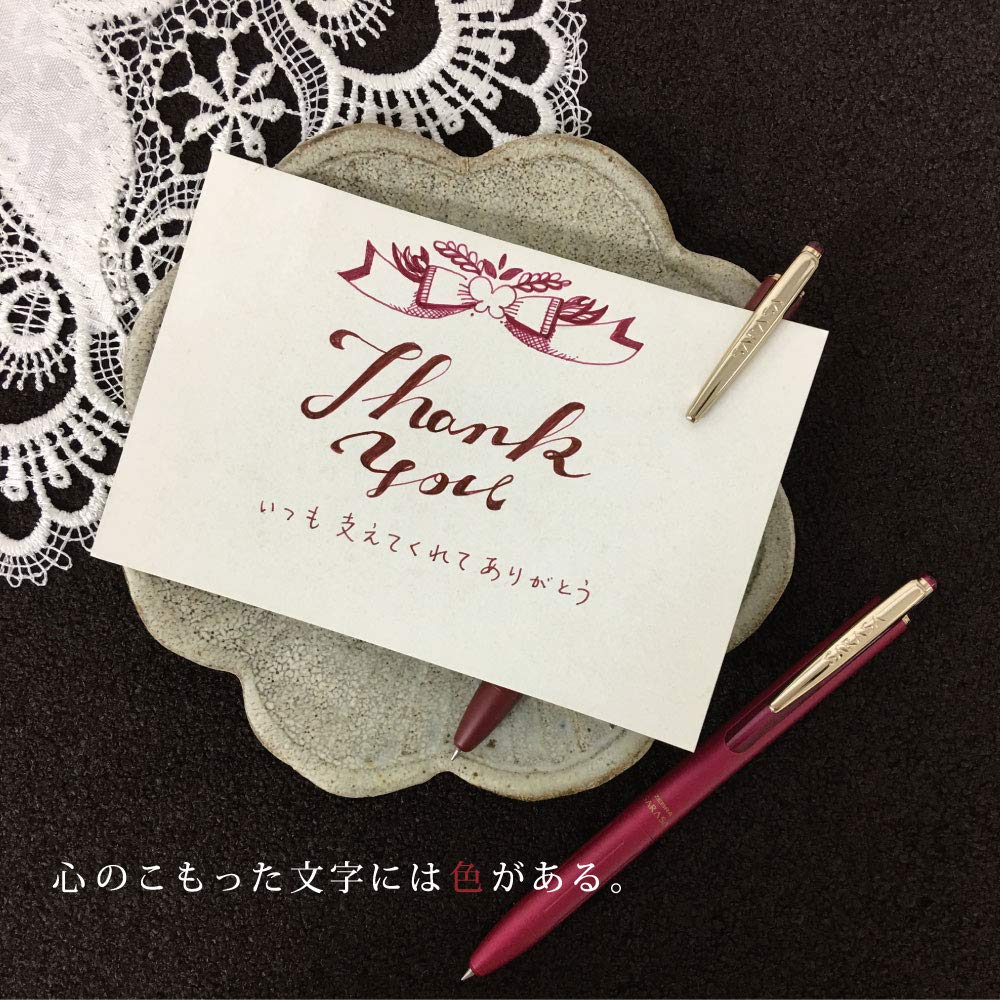 Zebra Gel Ballpoint Pen Sarasa Grand 0 5mm Vintage Color Dark Gray P-JJ56-VDG — view 8