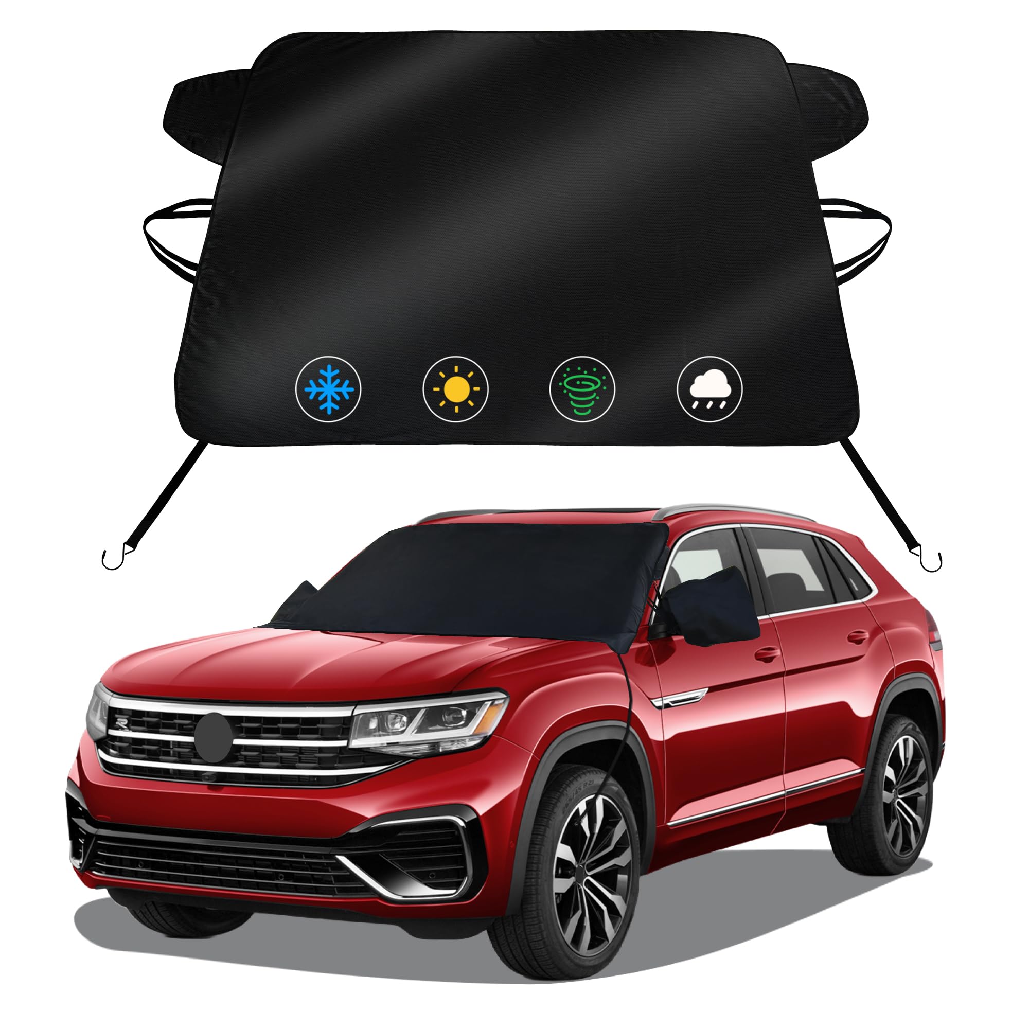Windshield Cover for Ice &amp; Snow for Volkswagen VW Atlas 2018-2025 2026 2027