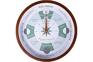 Planeteco Garden Master's Moon Gardening Clock: Cultivating Lunar Harmony in Your Garden