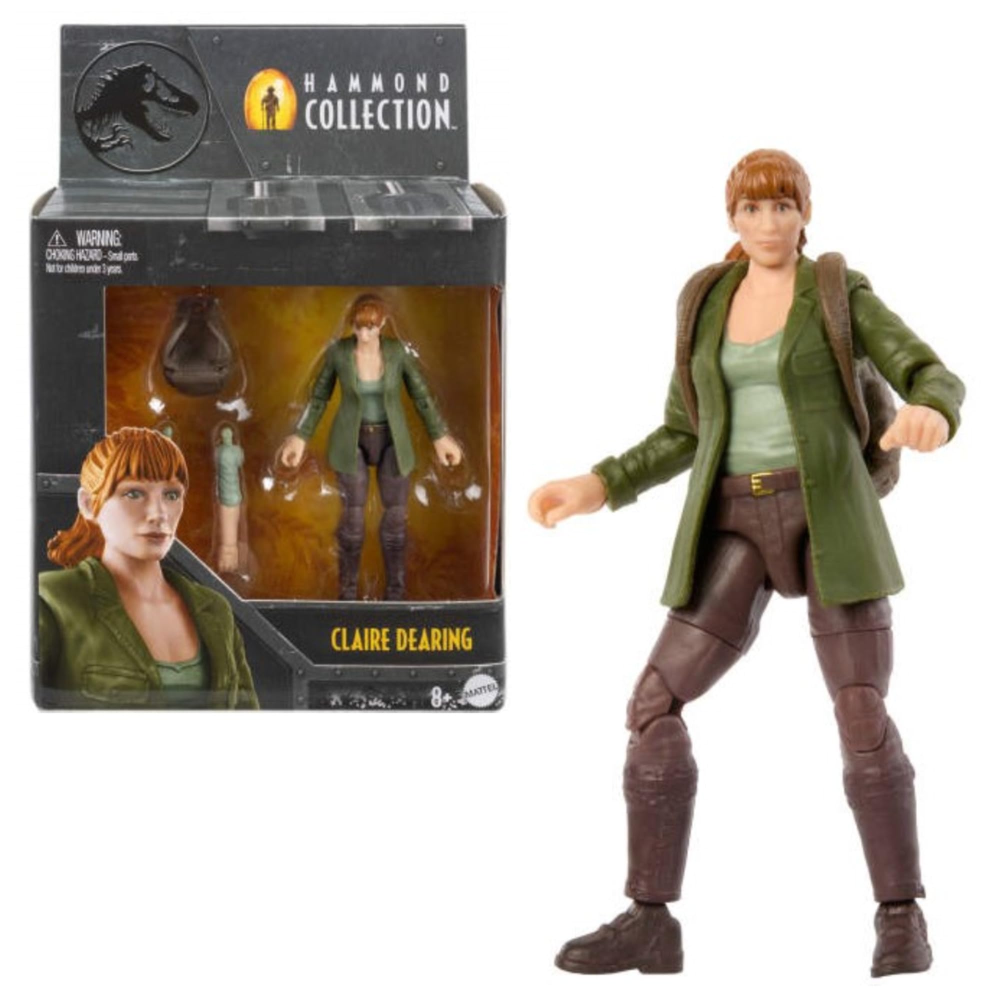Jurassic World Hammond Collection Claire Dearing Fallen Kingdom Action Figure, Premium Authentic Articulated Figure, 3.75 Inch Scale Toy, HTV61