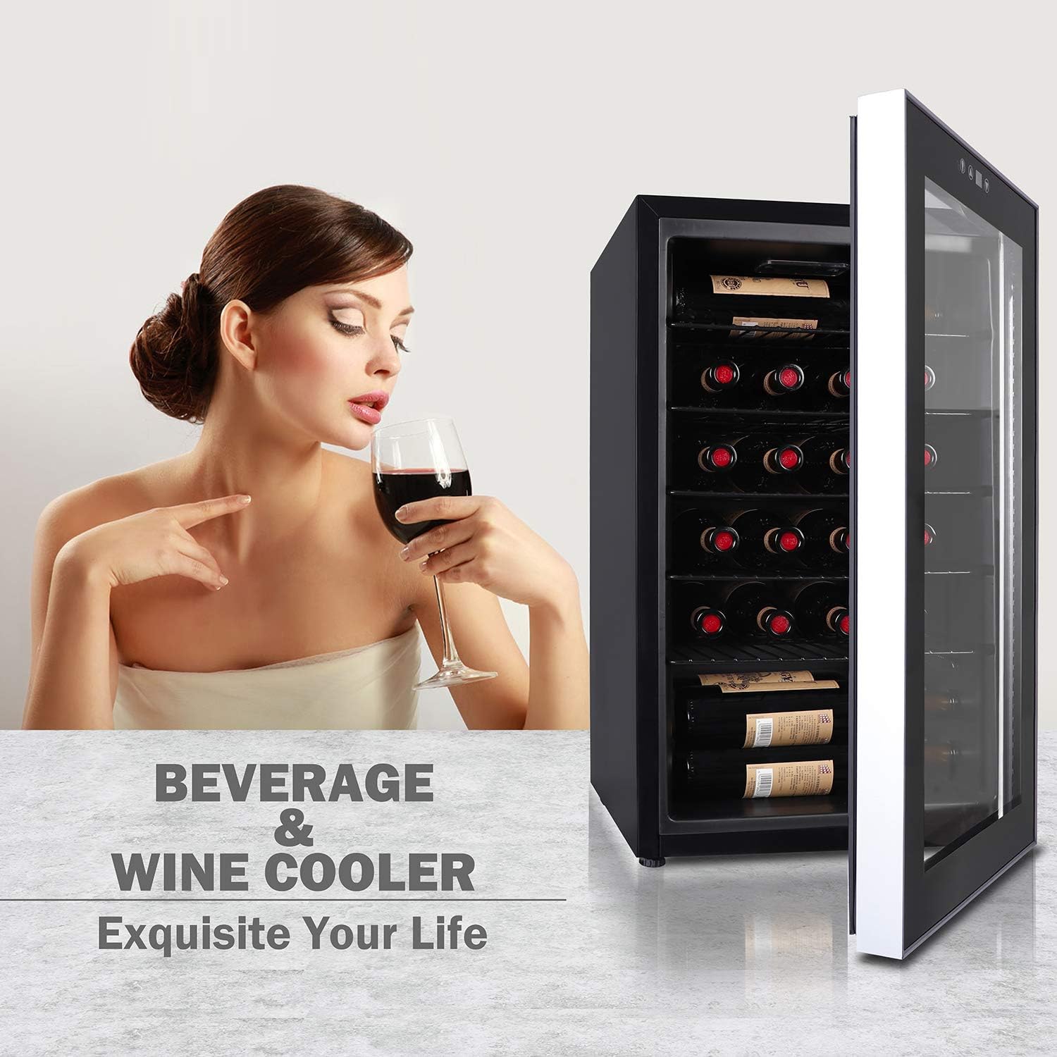 Estante Portabotellas Para Refrigerador Electrolux | Organiza Vino Y Bebidas | Metal Blanco | Capacidad 1-9 Botellas