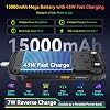 Blackview BV7300 Teléfono Rugerizado, 15000mAh/45W, Doble Luz de Campamento de 800LM, Cámara de Visión Nocturna, 18GB+256GB/2TB Smartphone Rugerizado Liberado Gemini IA, 50MP+32MP+20MP, 6.67" 90Hz, Android 14/Modo Guante/NFC 5
