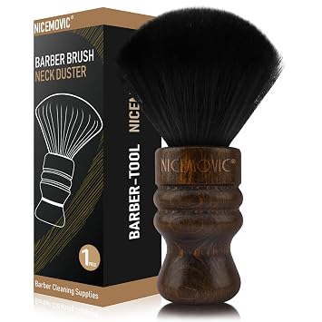 NICEMOVIC Large Barber Neck Duster Brush, Professional Barber Accessories Cleaning Supplies, Stocking Stuffers for Men Fathers Day Dad Gifts, Duster Nylon Brushes Hair Cutting Styling Brush Tool